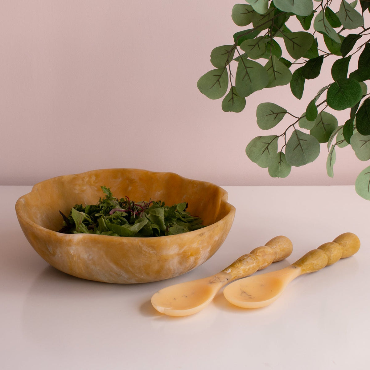 RESIN Sorbet Salad Servers Matcha