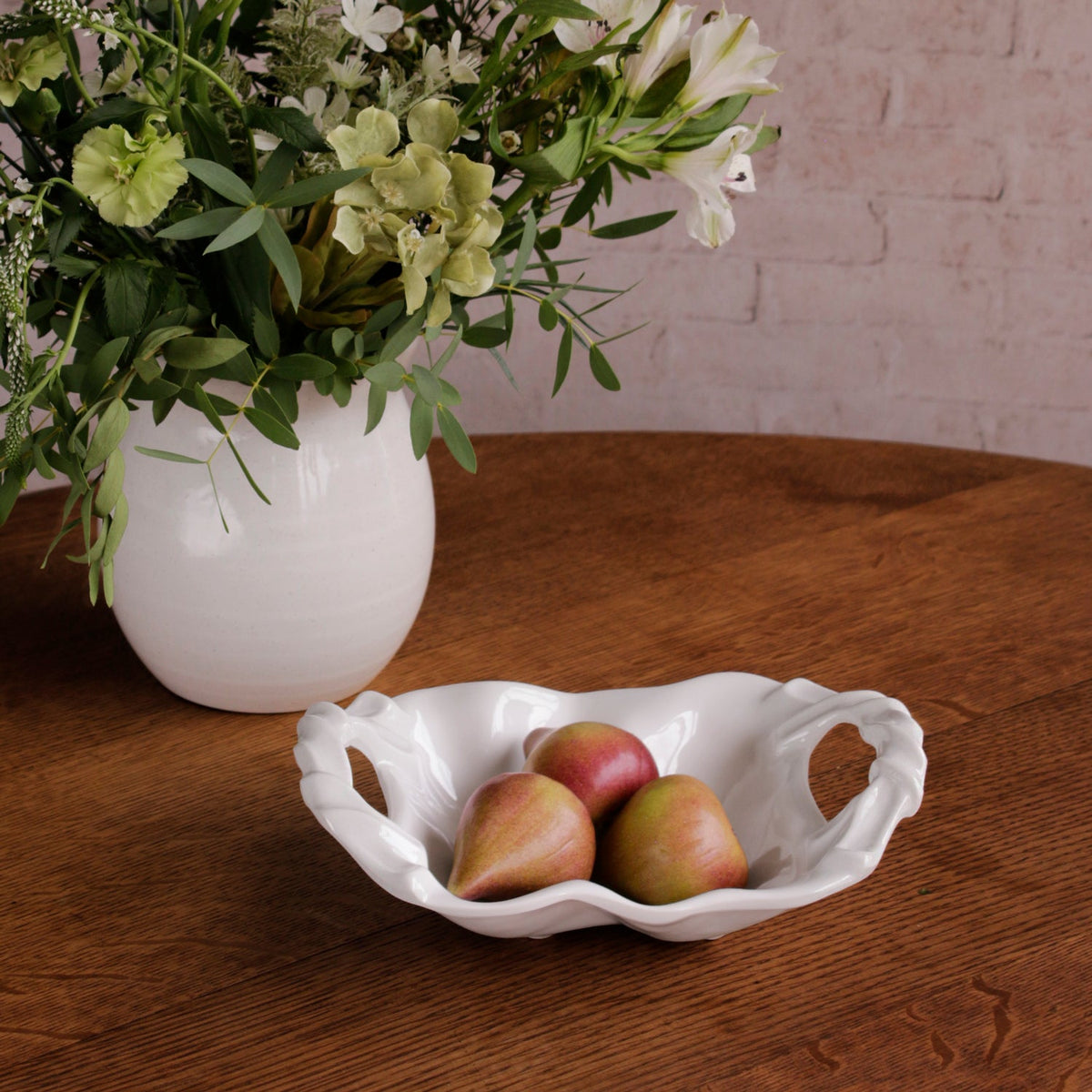 VIDA Sasha Small Bowl with Handles White