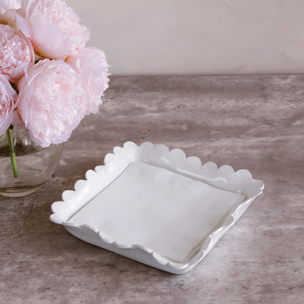 VIDA Colette Dinner Napkin Holder (White)