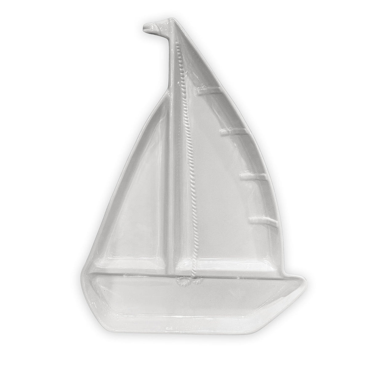 VIDA Ocean Newport Sailboat Chip and Dip (White)