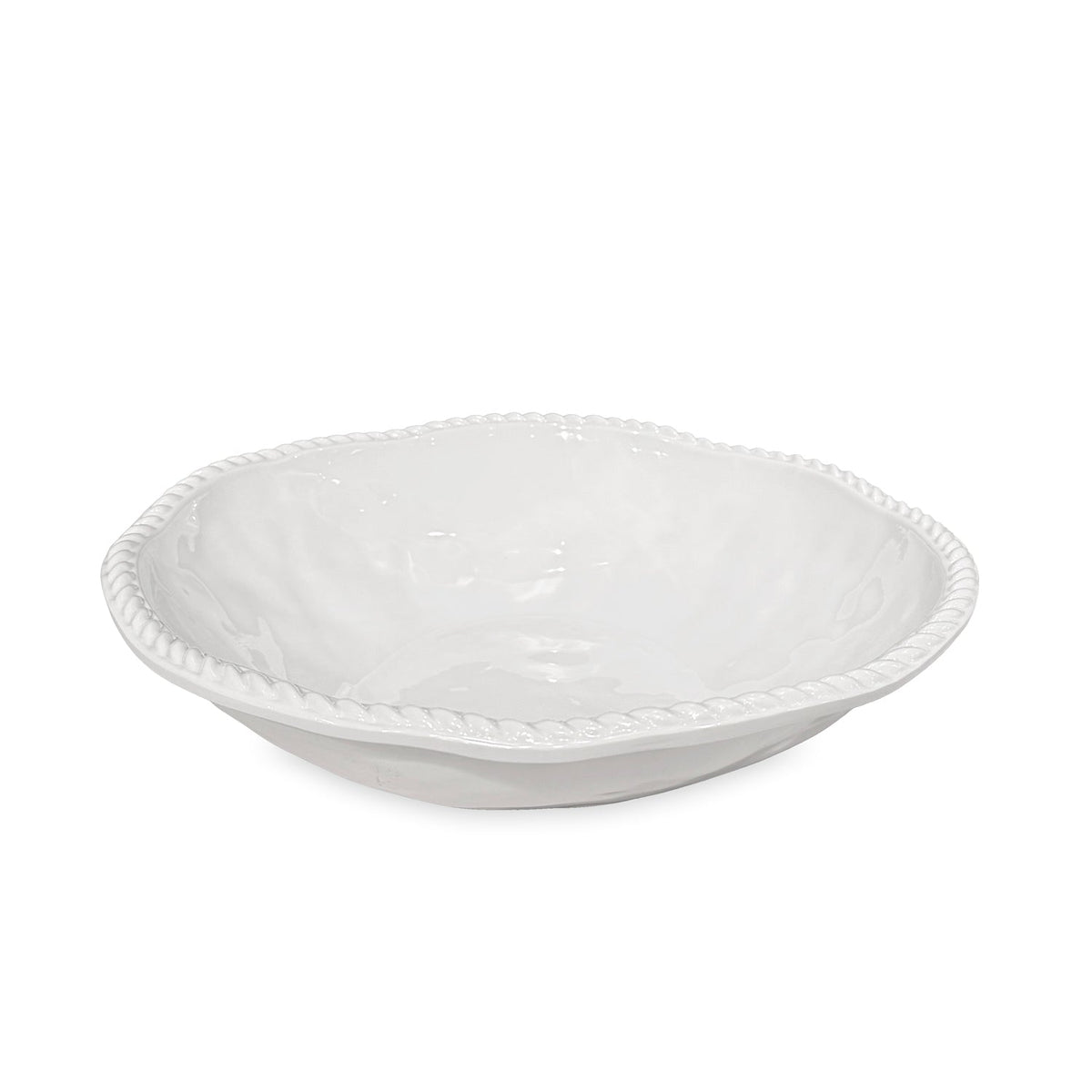 VIDA Ocean Nautical Rope Large Bowl (White)