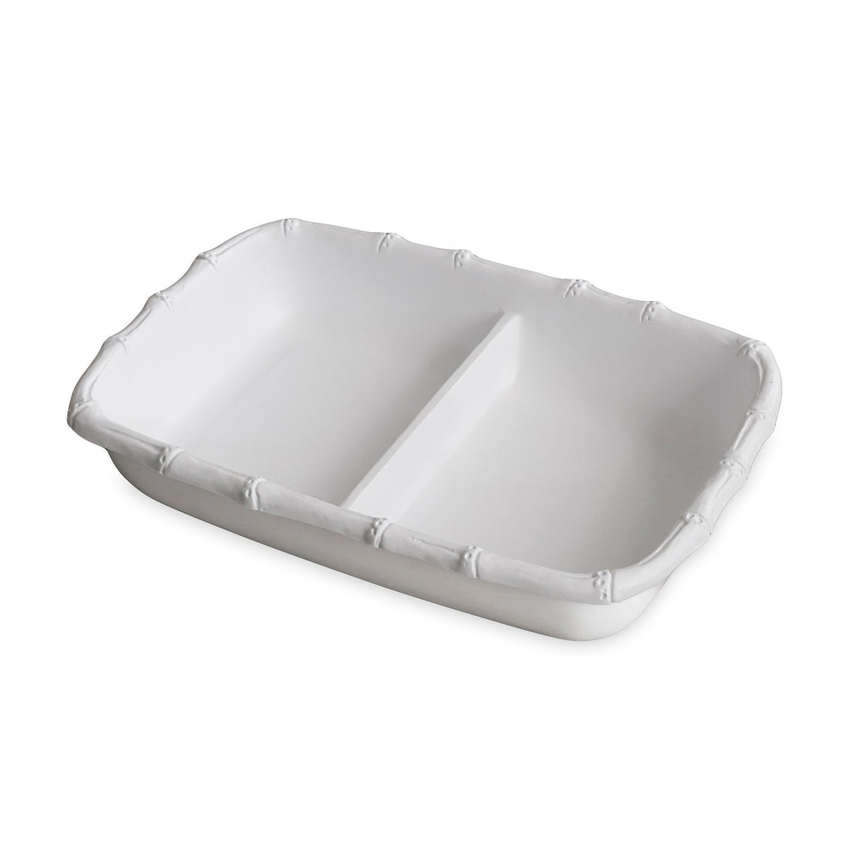 VIDA Bamboo Double Casserole (White)