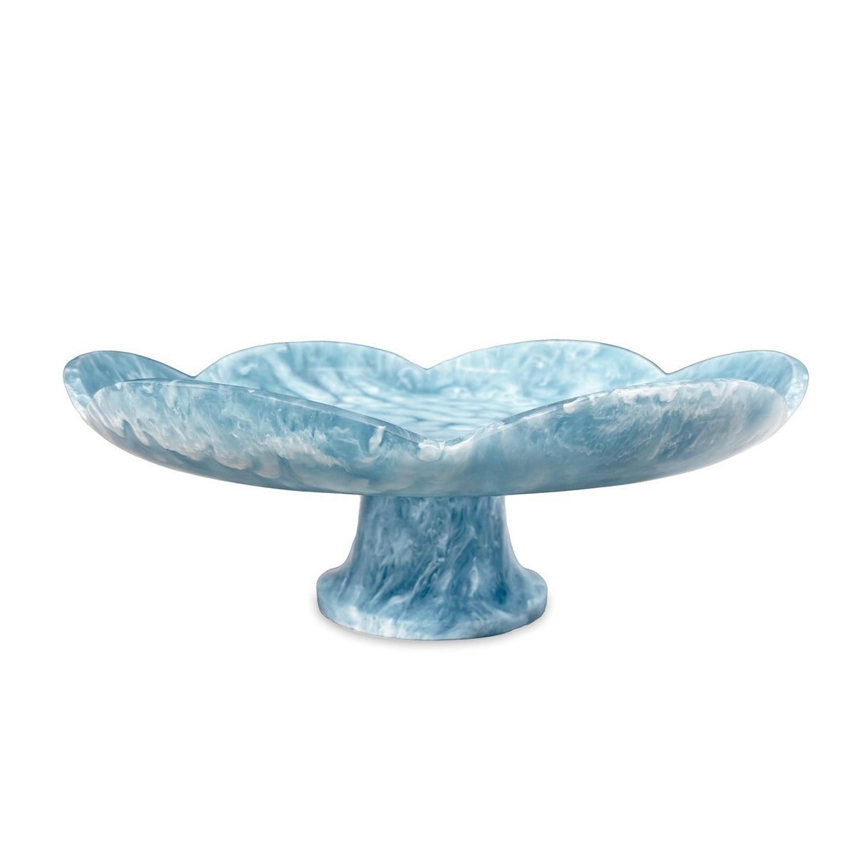 RESIN Amelia Pedestal Cake Plate (Aqua)
