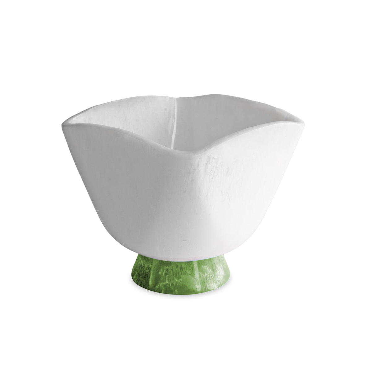 RESIN Rio Large Wine Bucket with Base (White and Green)