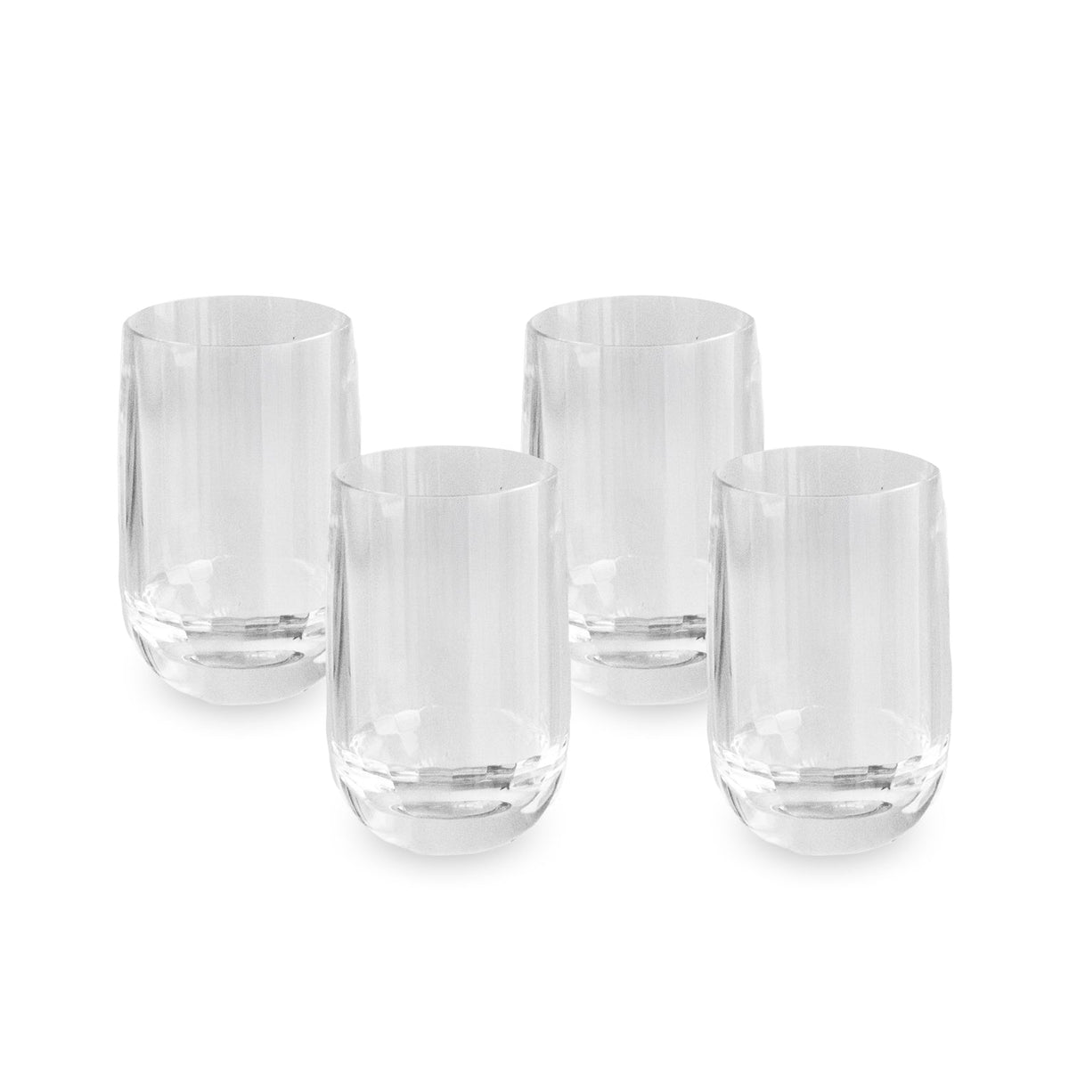 VIDA Arabella Acrylic Tumbler Set of 4 (Clear) 14 fl oz