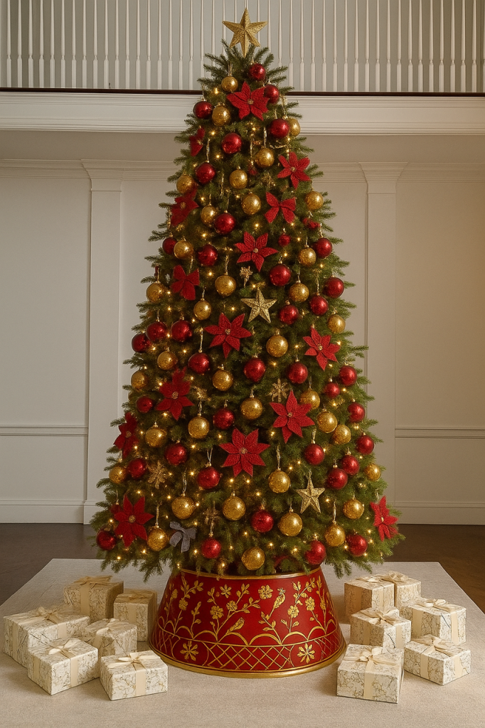 Red & Gold Chinoiserie Tree Collar