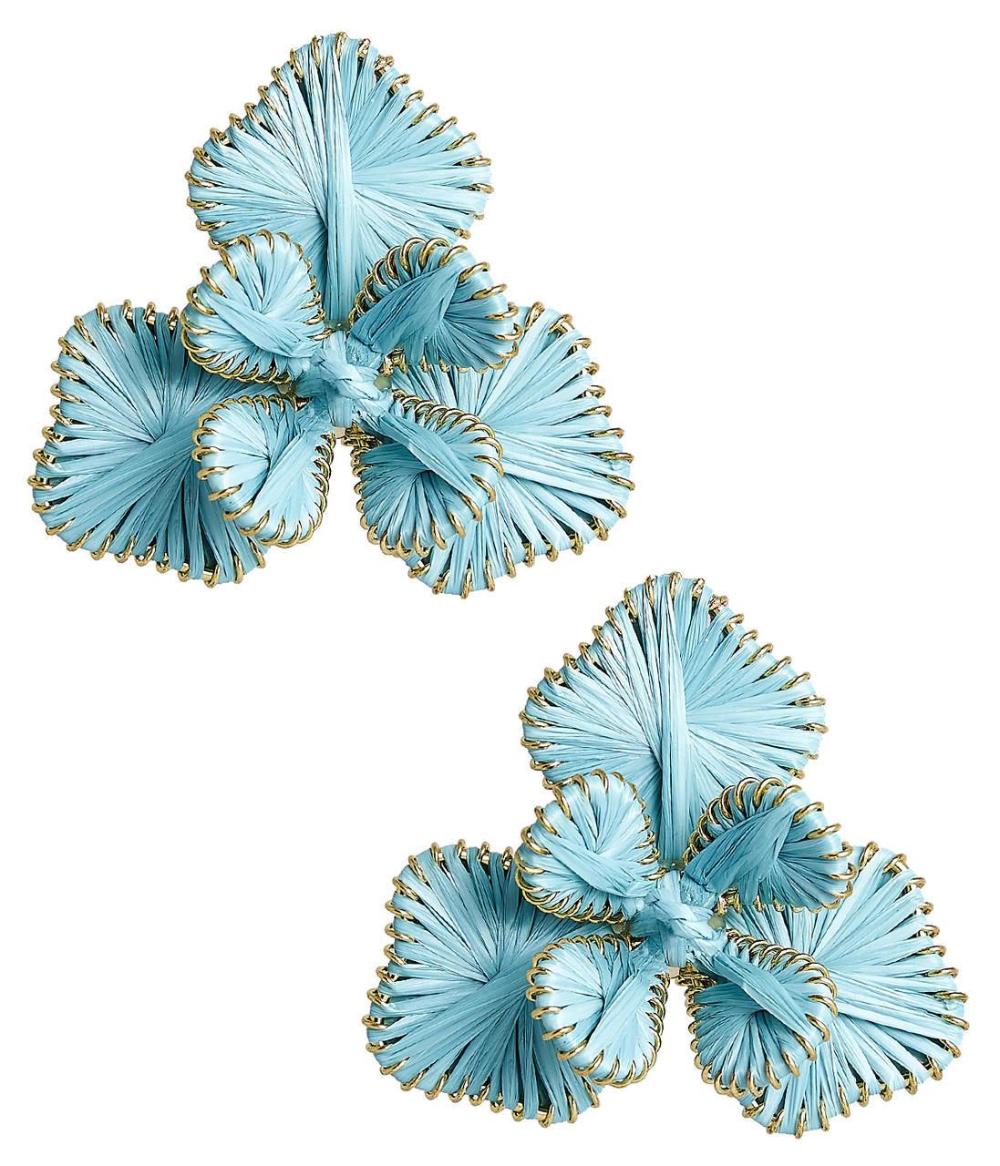 Kaia - Raffia Flower Earring