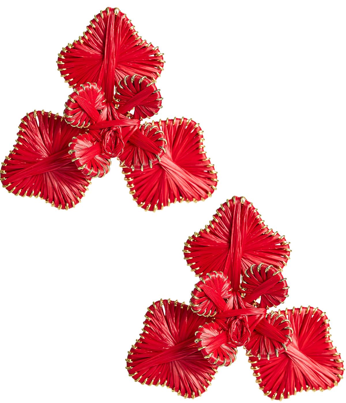 Kaia - Raffia Flower Earring