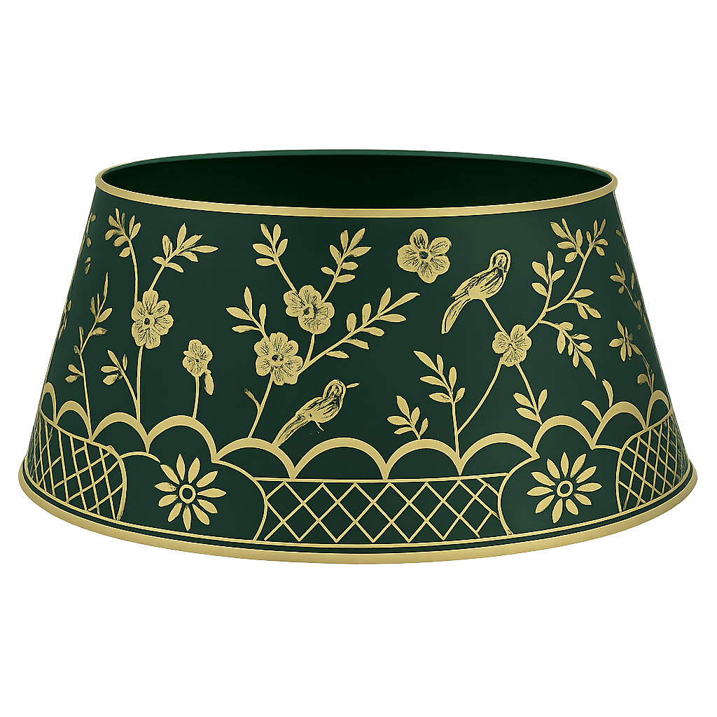 Green & Gold Chinoiserie Tree Collar