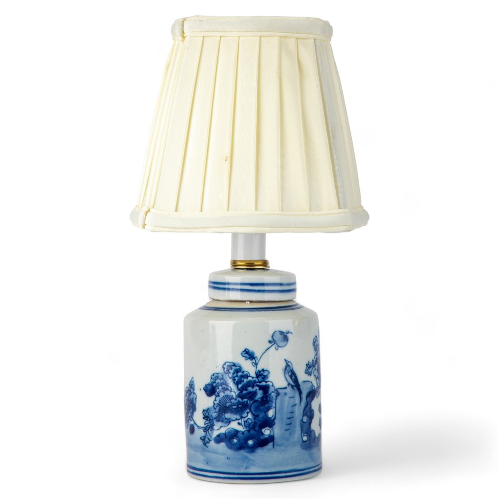 Set of 2 Floral Tea Jar Mini Lamp