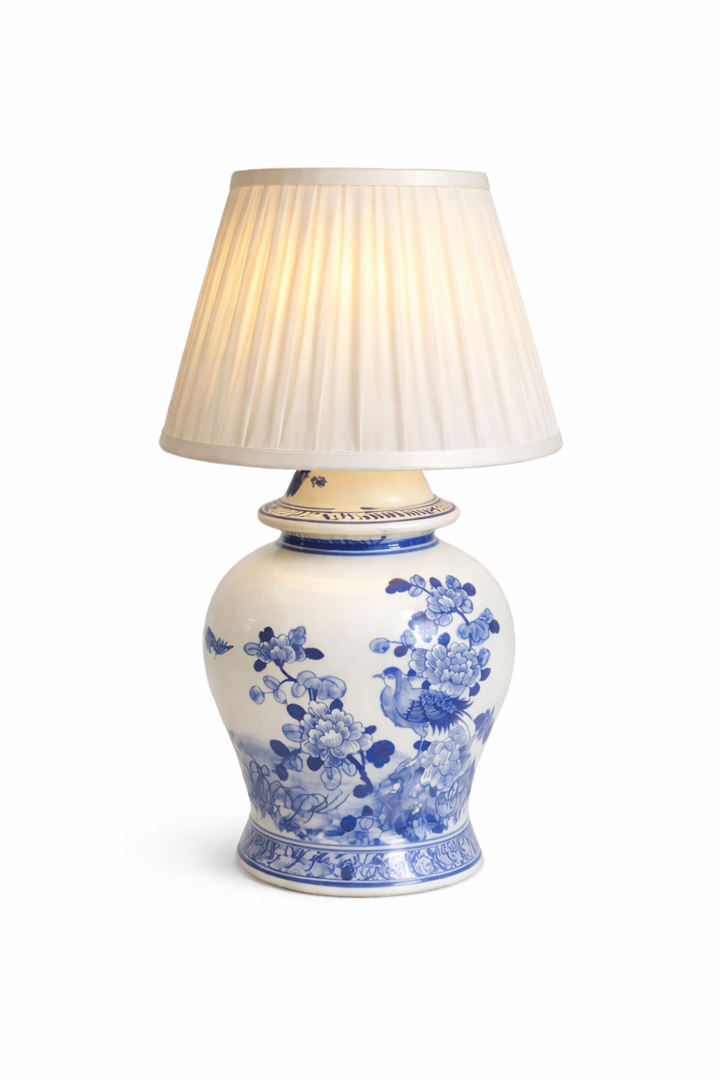 Blue Bird Porcelain Rechargeable Lamp