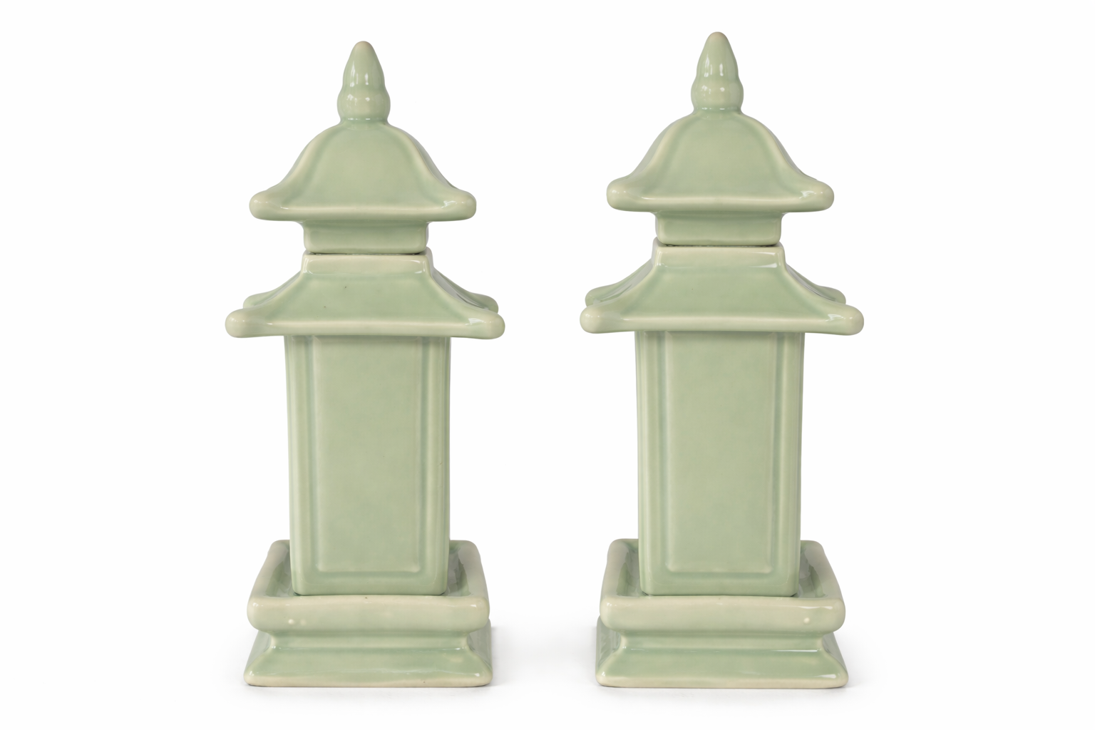 Mini Soft Green Pagodas