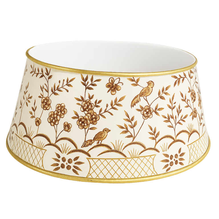 Ivory & Gold Chinoiserie Tree Collar