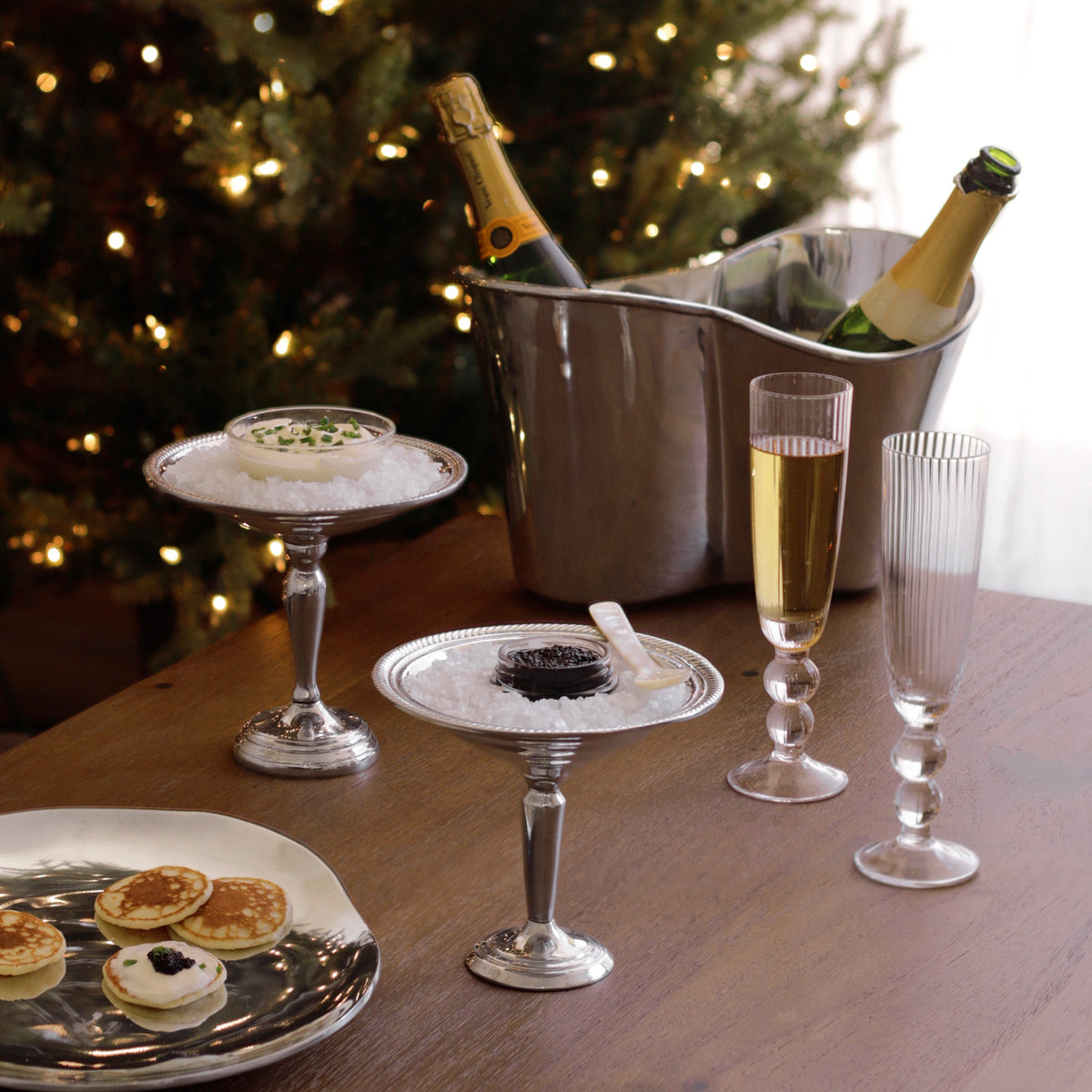 GLASS Venice Champagne Flute Set of 4 (Clear) 6 fl oz