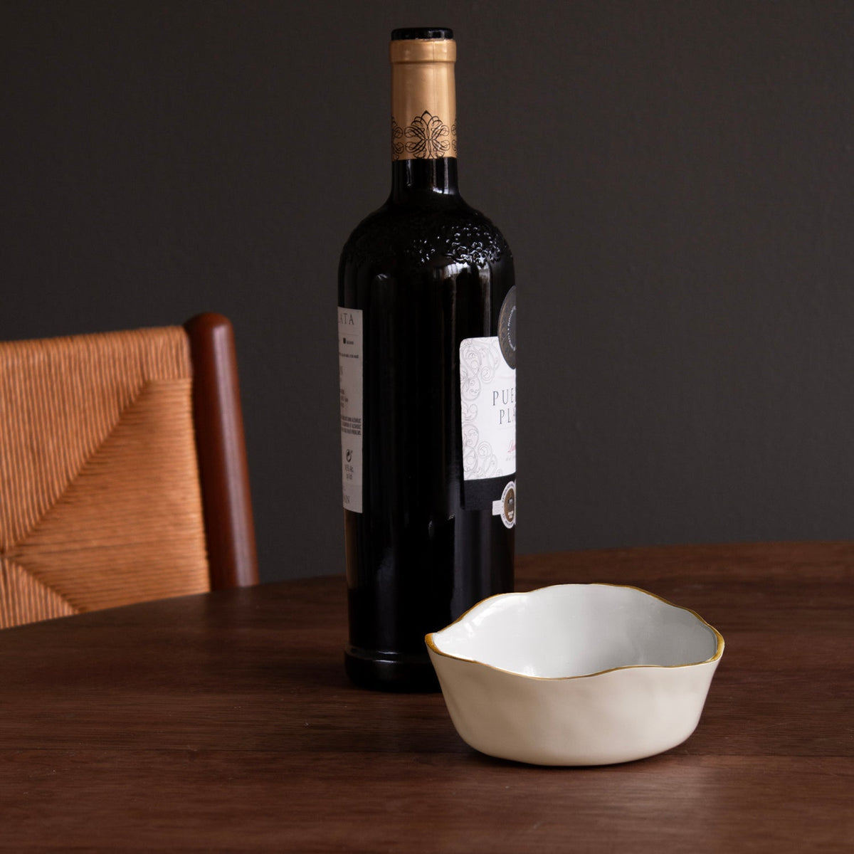 ENCANTO Soho Wine Coaster (Cream and White)