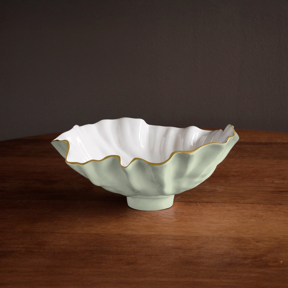 ENCANTO Bloom Medium Bowl (Pistachio and White)