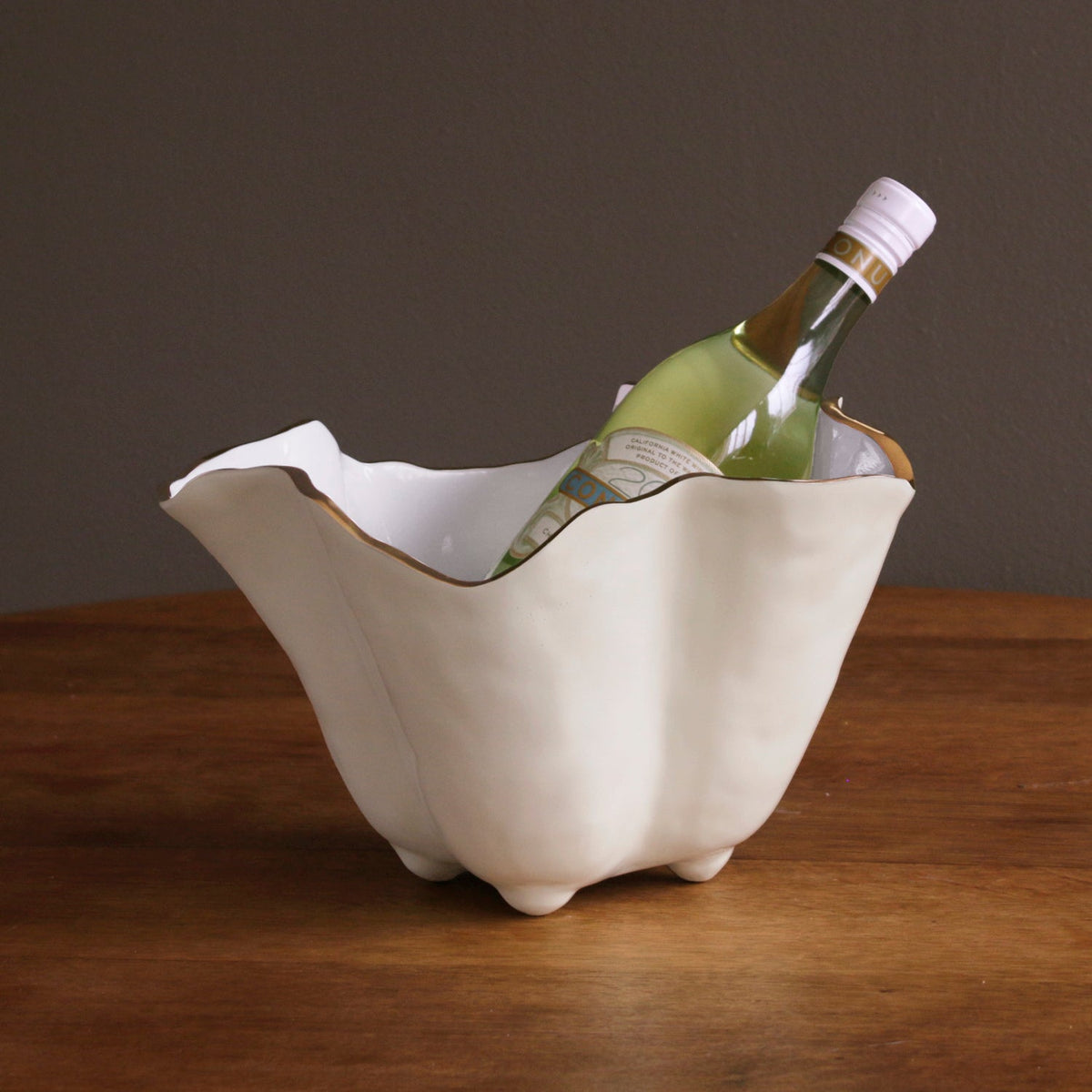 ENCANTO Onyx Ice Bucket (Cream and White)