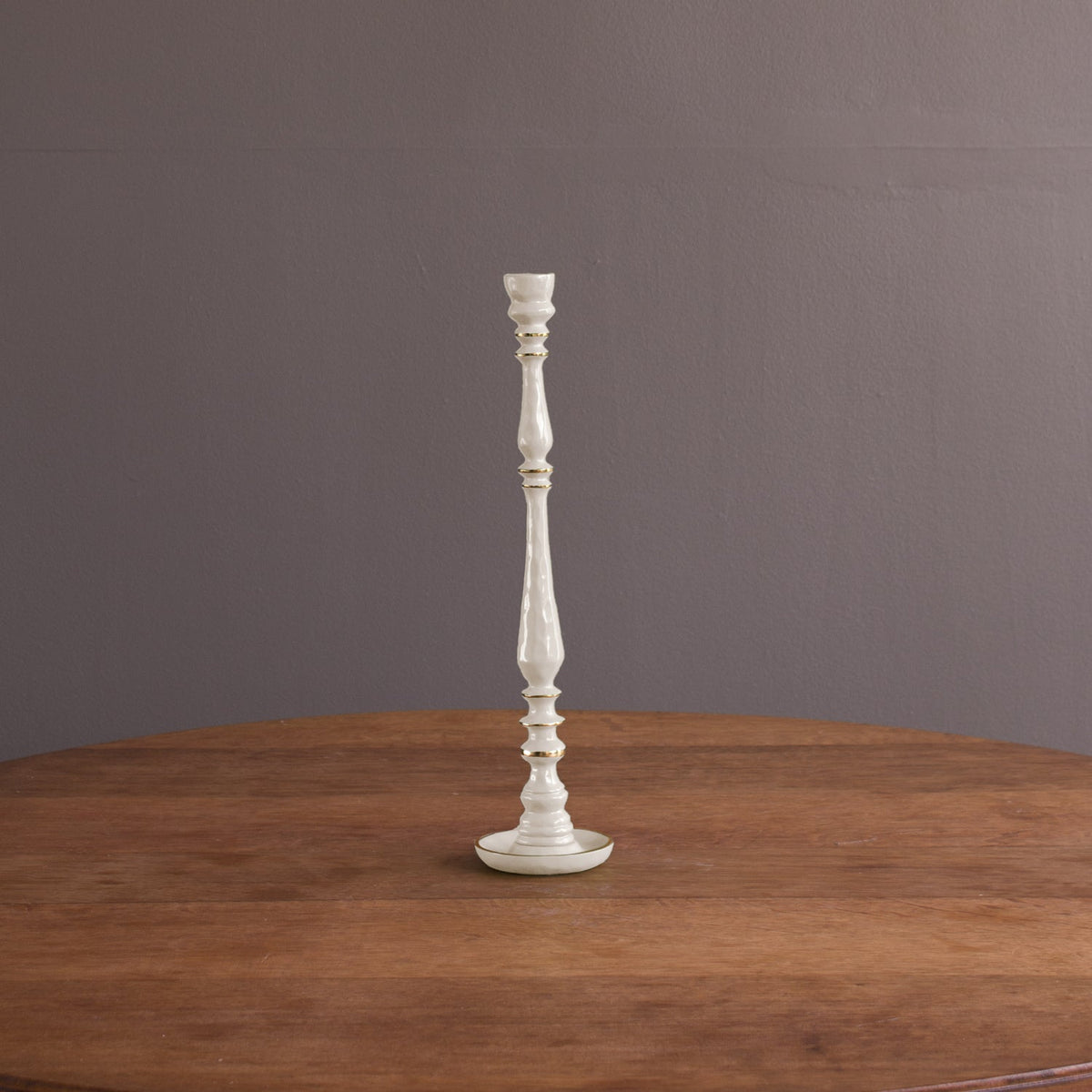 ENCANTO Crosby Medium Candlestick Holder (Cream)