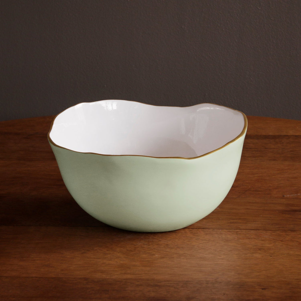 ENCANTO Osaka Large Bowl (Pistachio and White)