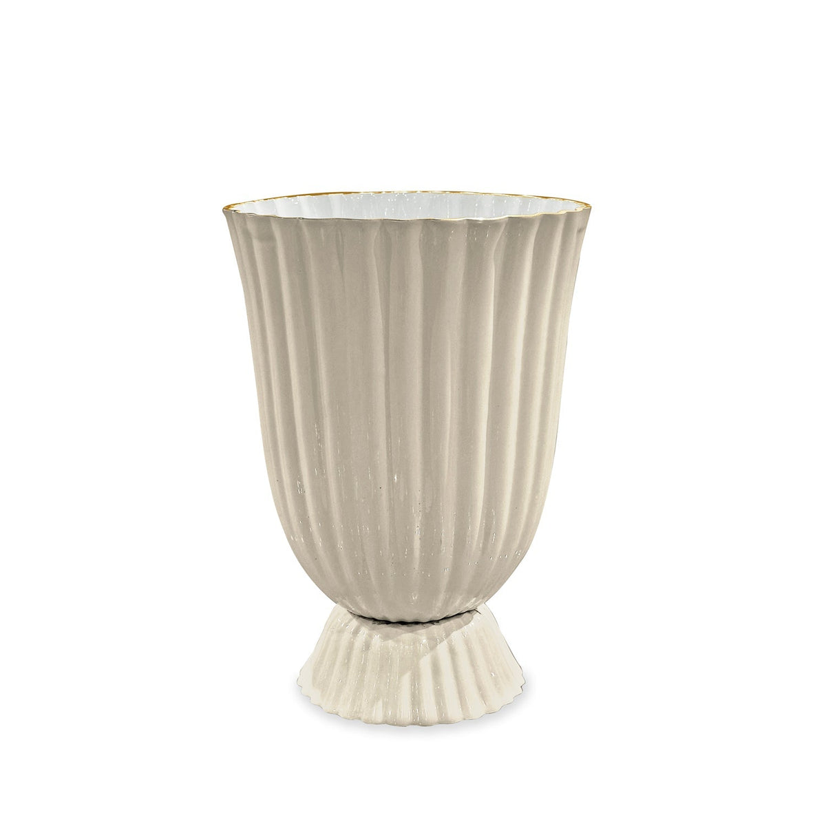 ENCANTO Vienna Large Vase (Cream and White)