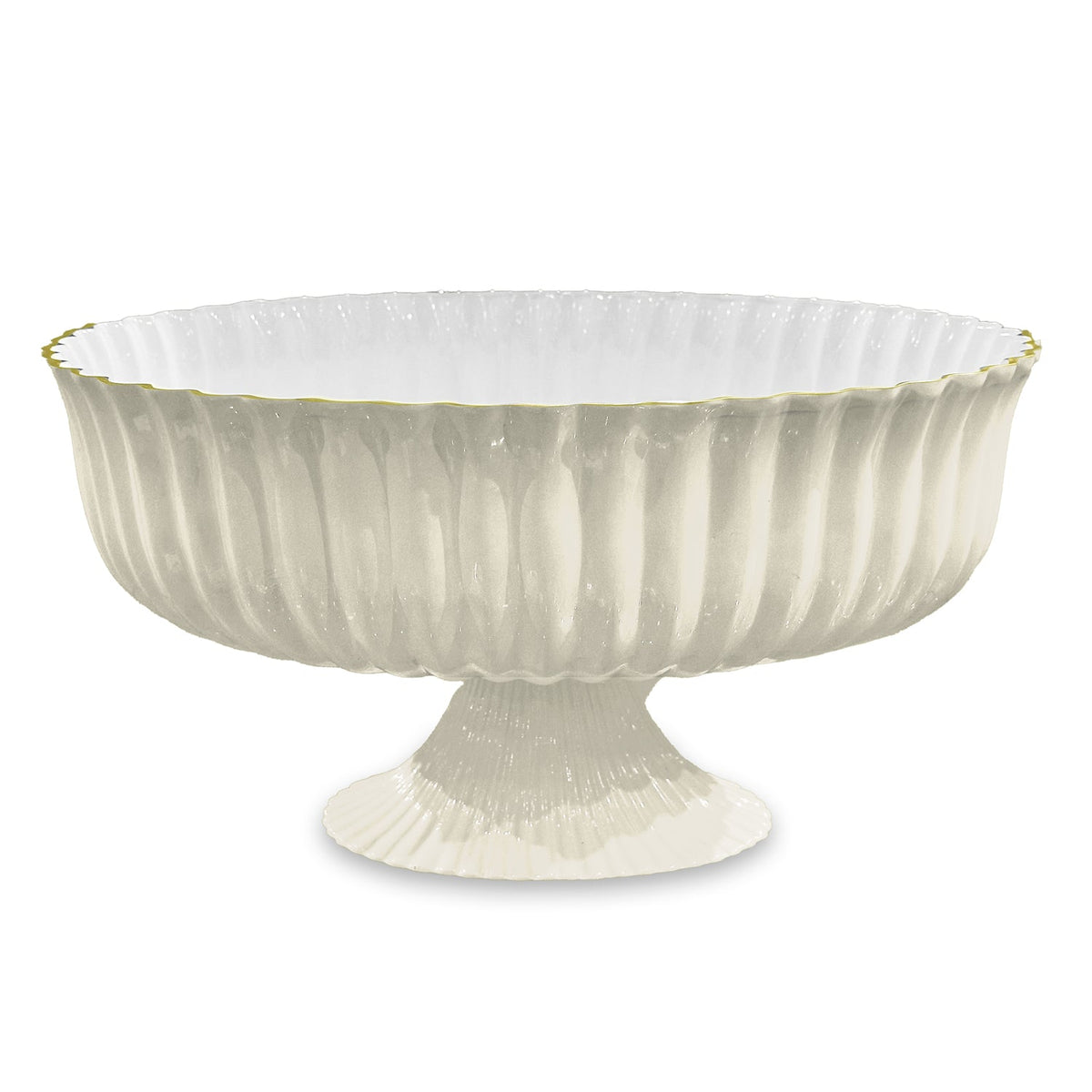 ENCANTO Vienna Large Centerpiece/Punchbowl (Cream and White)