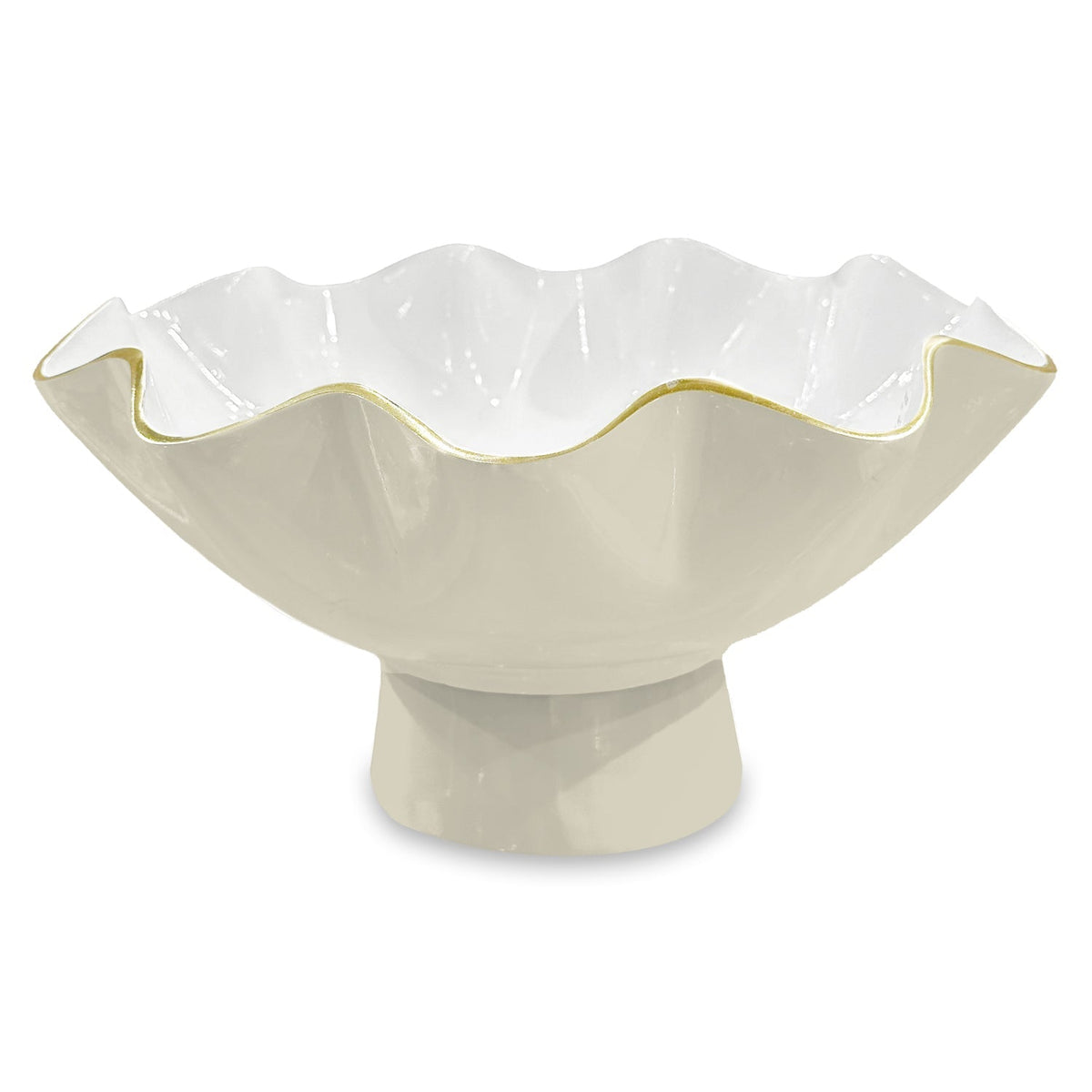 ENCANTO Carola Small Pedestal (Dove and White)
