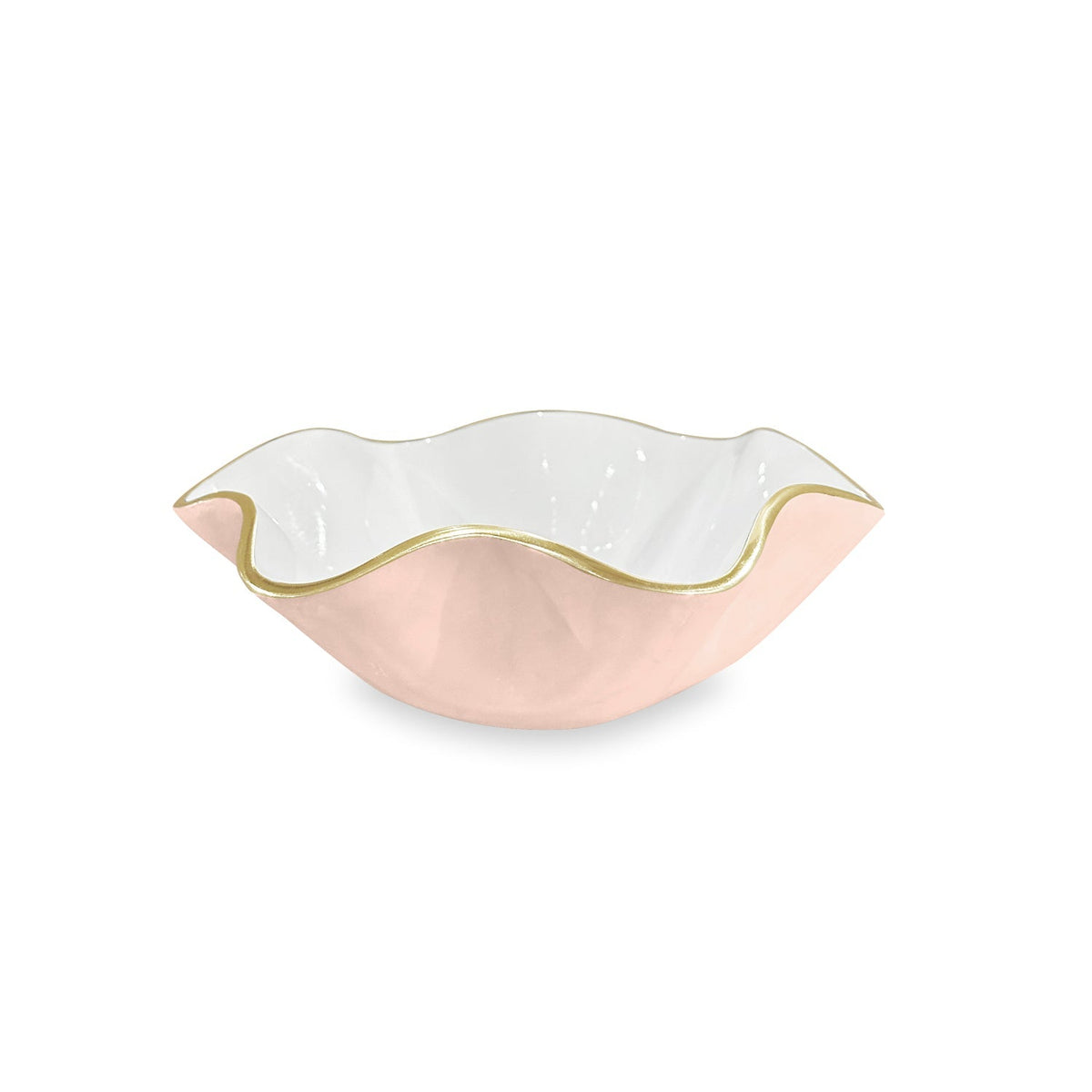 ENCANTO Carola Small Round Bowl (Camellia and White)