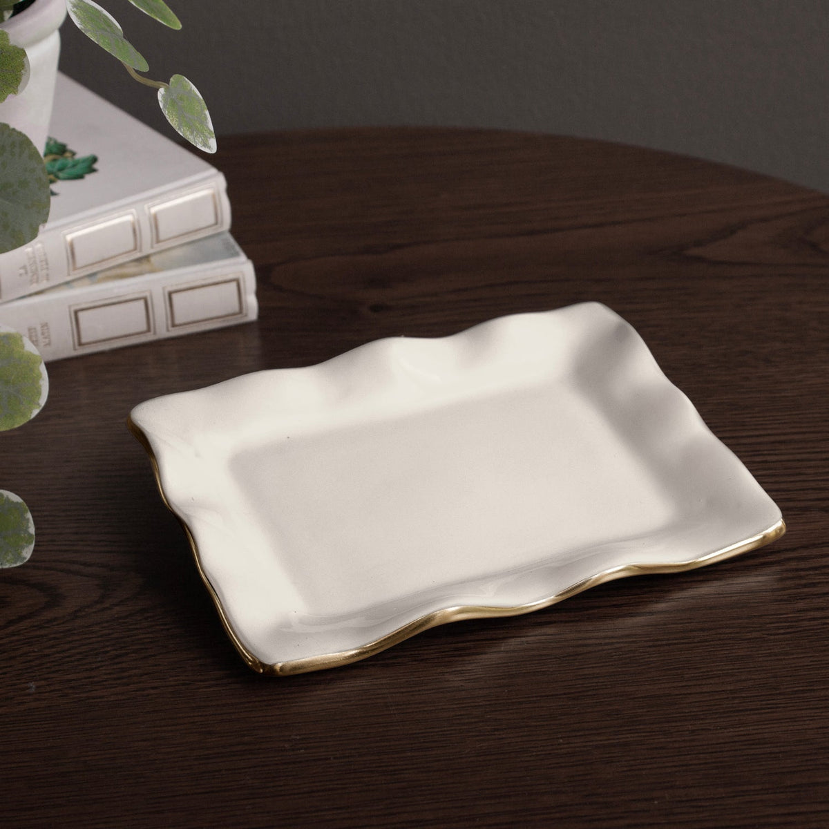 ENCANTO Vento Small Rectangular Tray (Cream)