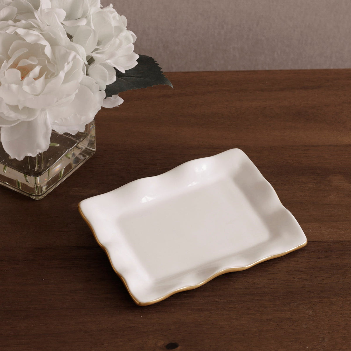 ENCANTO Vento Small Rectangular Tray (Cream)