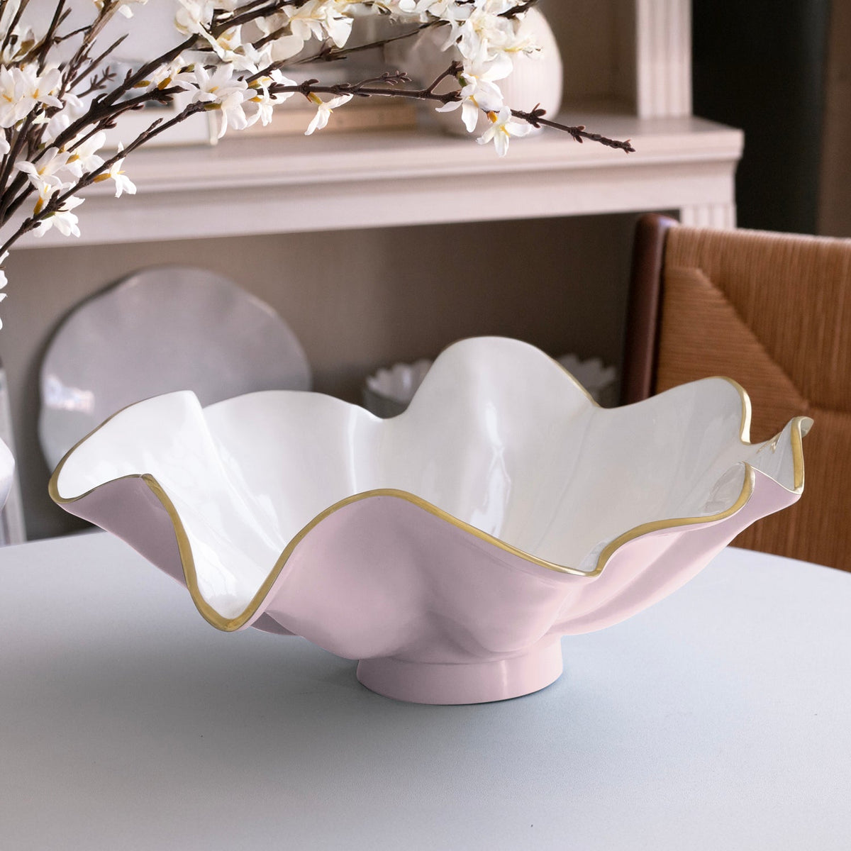 ENCANTO Aries Bowl (Camellia and White)