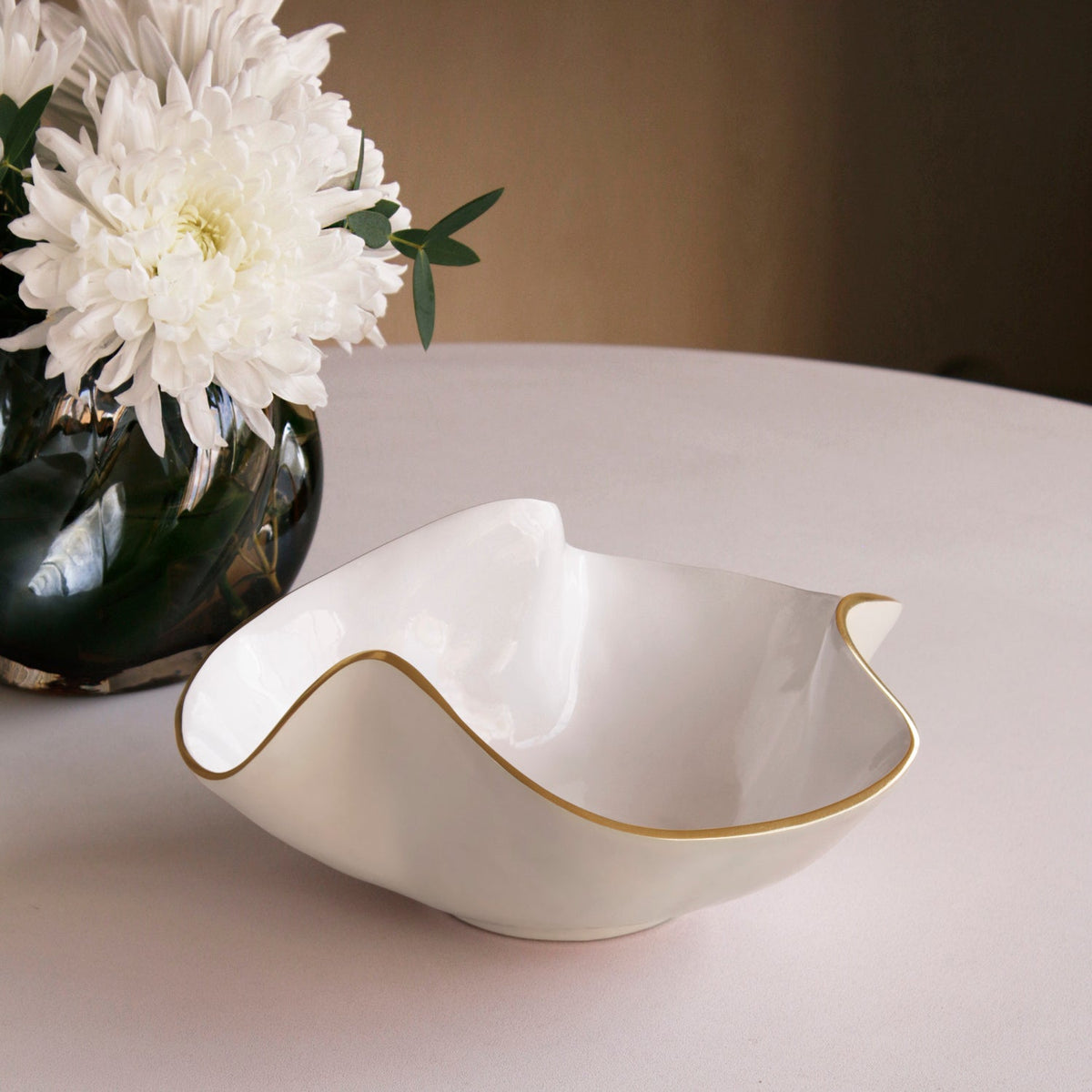 ENCANTO Aries Small Bowl Cream and White
