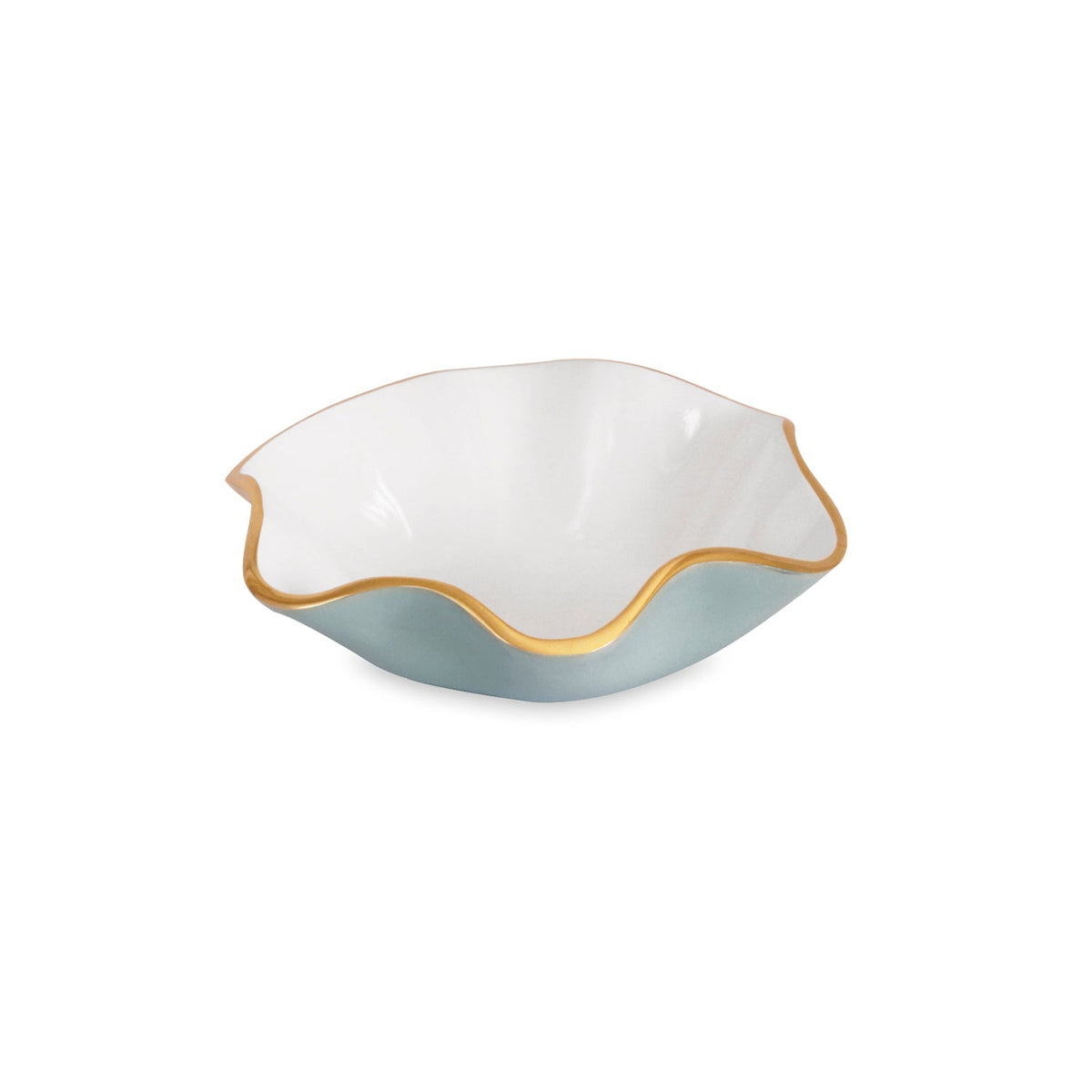 ENCANTO Carola Small Round Bowl Slate and White