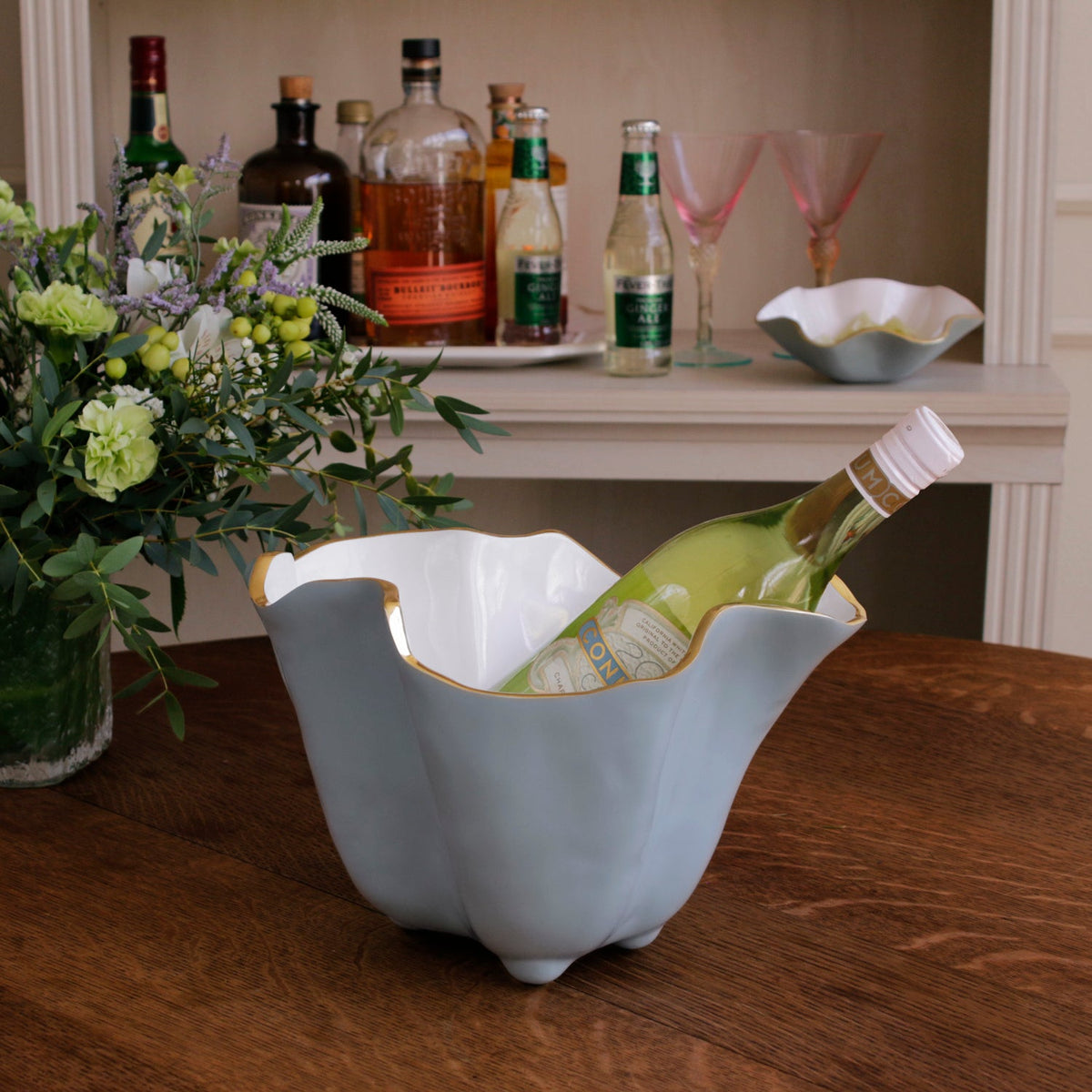 ENCANTO Onyx Ice Bucket Slate & White