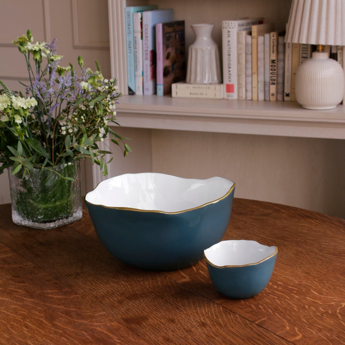 ENCANTO Osaka Small Bowl Midnight & White