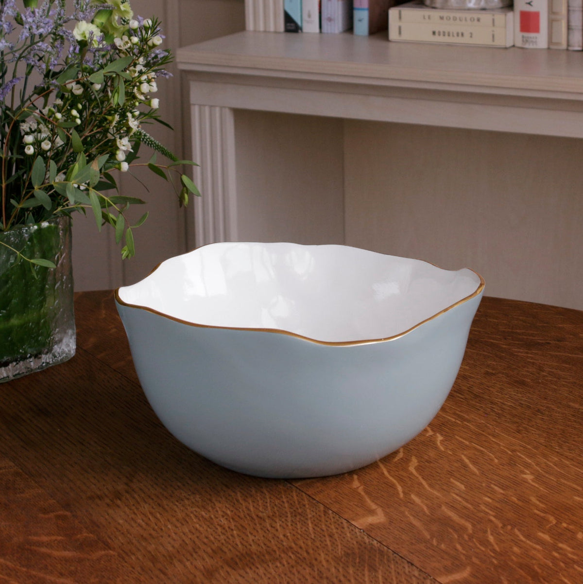 ENCANTO Osaka Large Bowl Slate & White