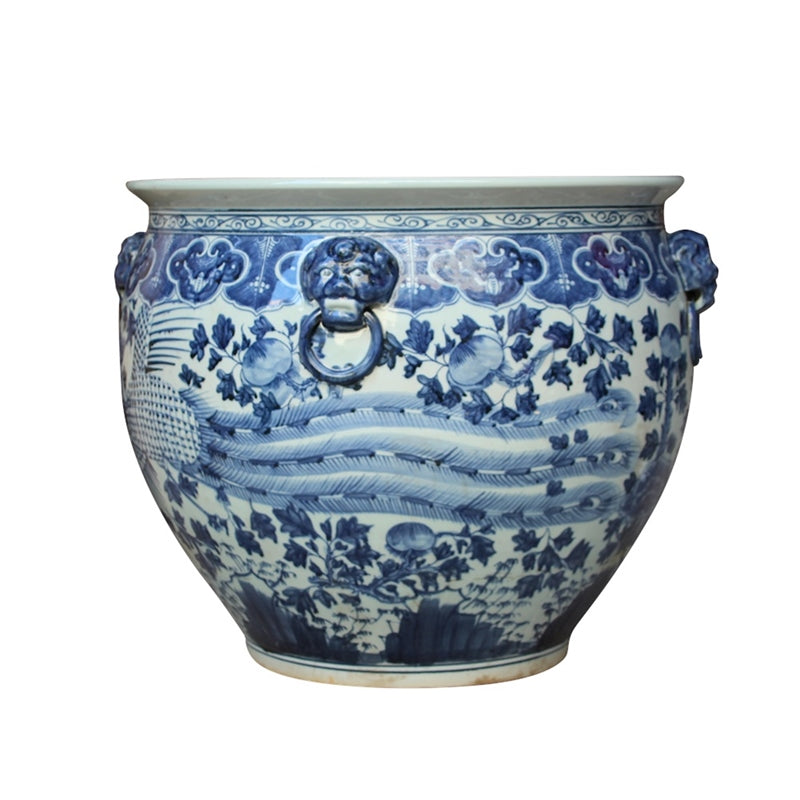 Jumbo Dragon and Phoenix Fishbowl