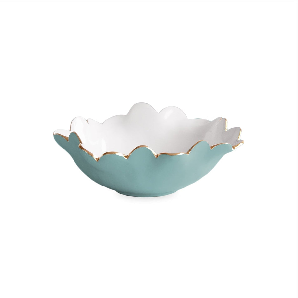 ENCANTO Colette Mini Round Bowl (Turquoise and White)
