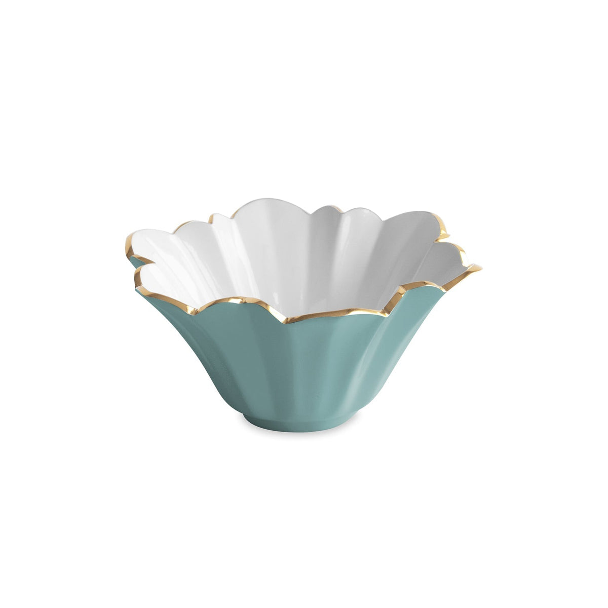 ENCANTO Avril Small Bowl (Turquoise and White)