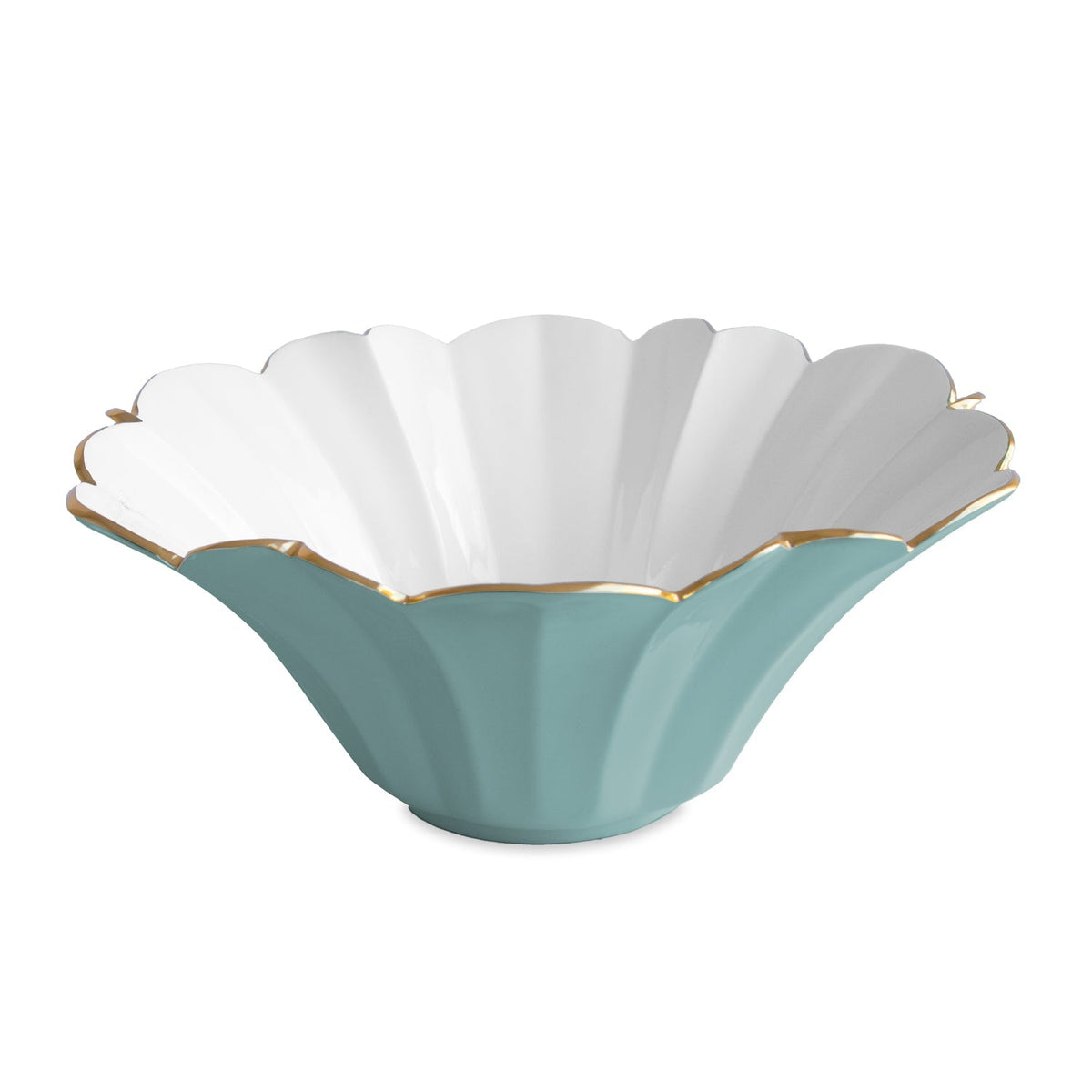 ENCANTO Avril Large Bowl (Turquoise and White)