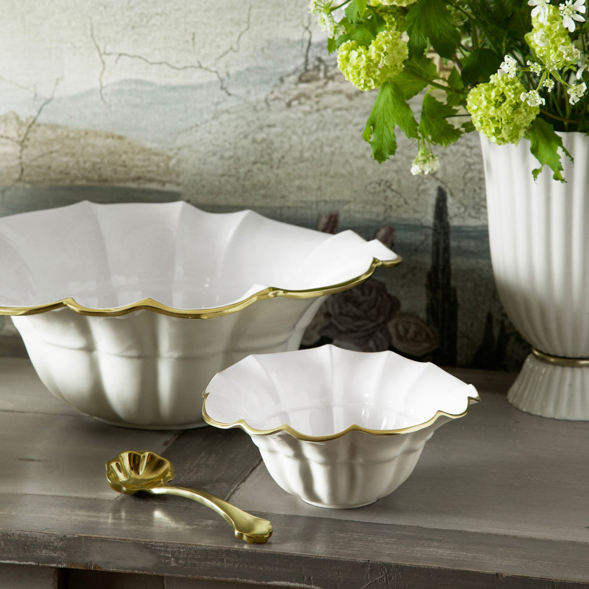 ENCANTO Tuscany Small Bowl (Cream and White)