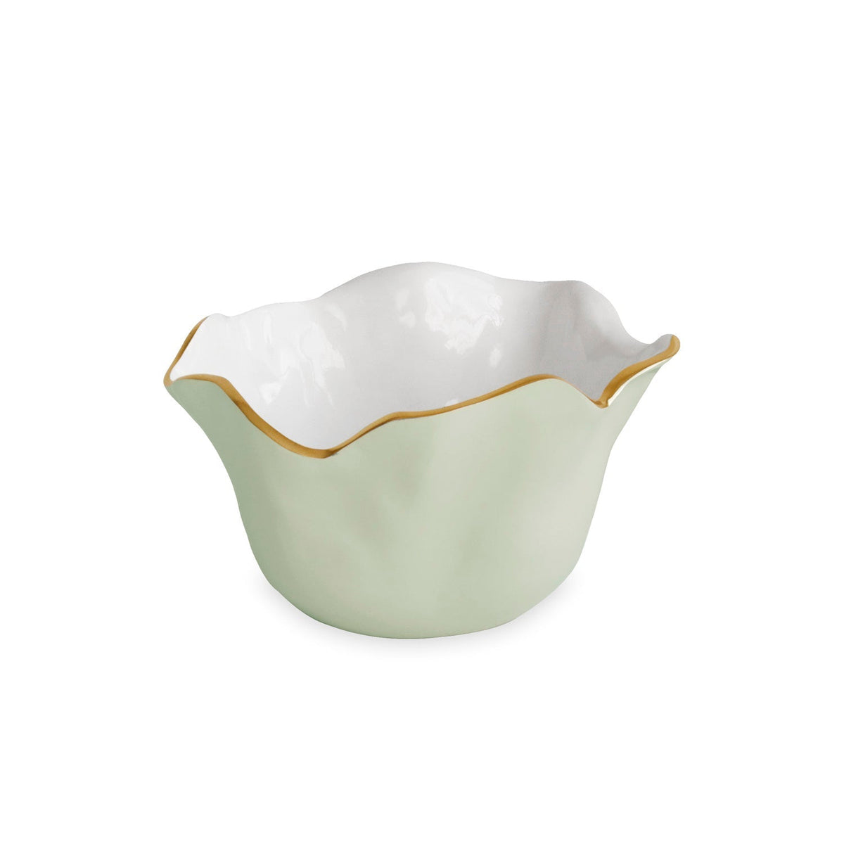 ENCANTO Carola Medium Bowl (Pistachio and White)