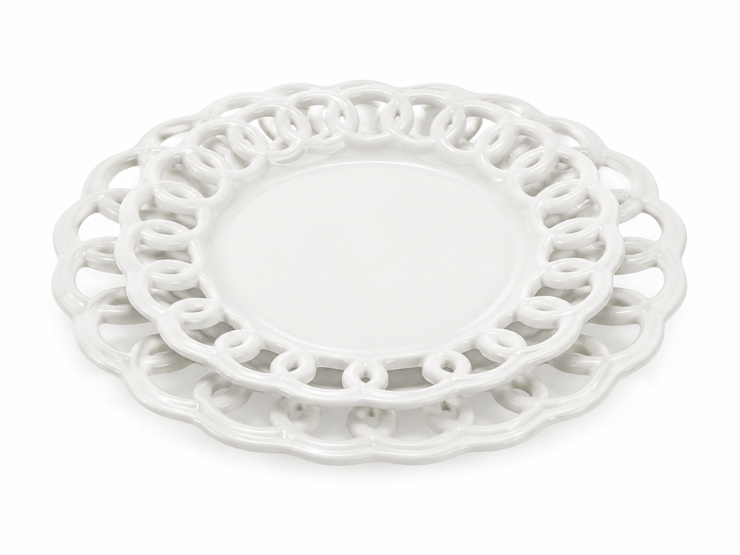 White Loop Dinnerware Collection