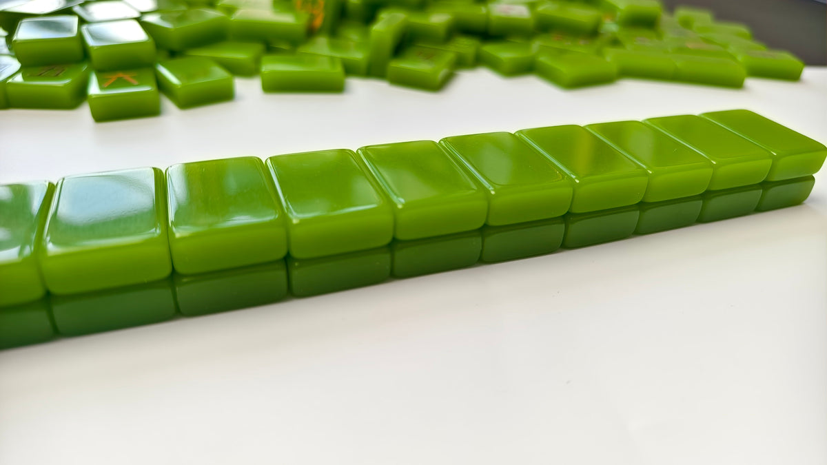 Spa Day American Mahjong Tile Set | Avocado Green