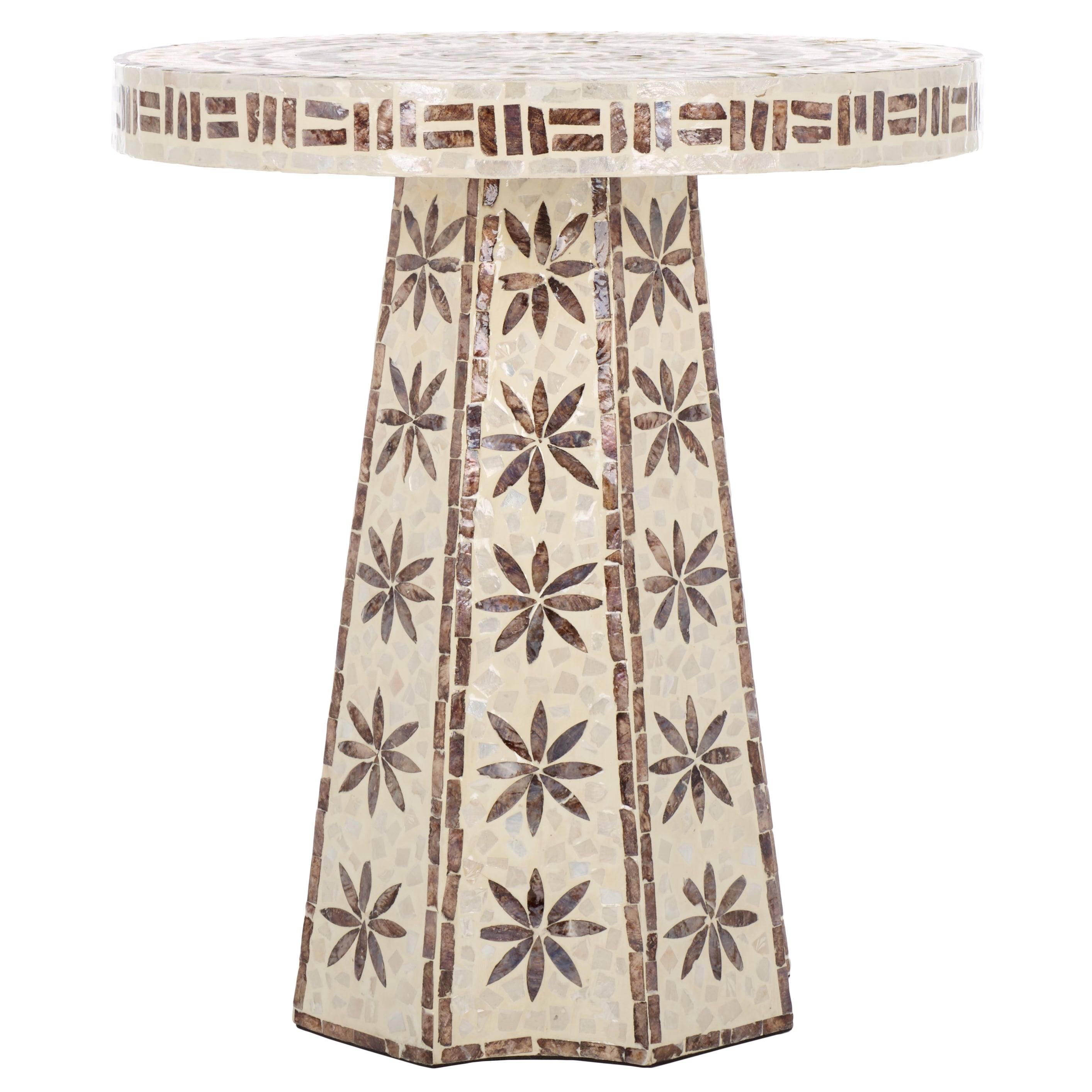 Safavieh Keerin Accent Table, ACC1805 - White & Gold