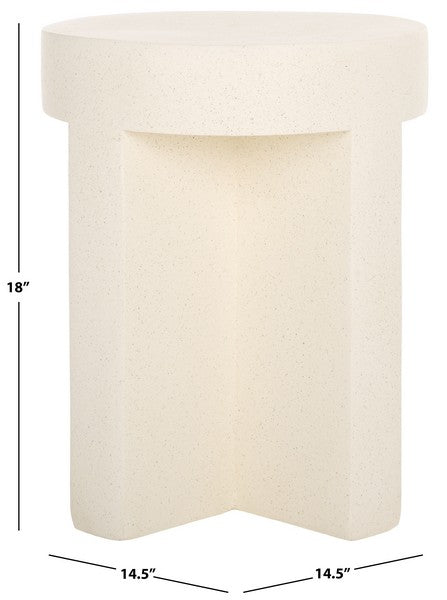 Aldrich Round Accent Table | Safavieh - ACC2821 - White