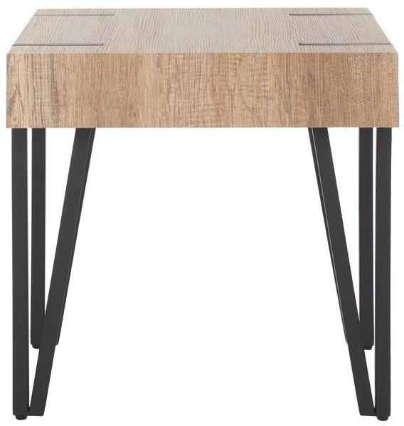 Aburton End Table, ACC7003 | Safavieh - Multibrown / Black