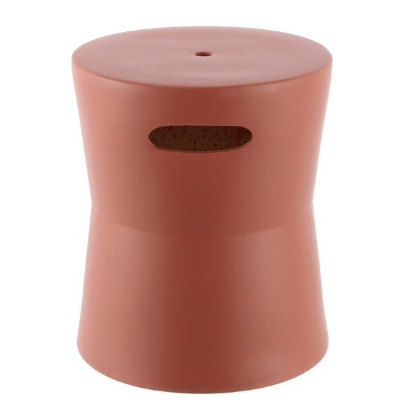 Dijera, 16 Nch, Ceramic Garden Stool, ACS4599 | Safavieh - Terracotta