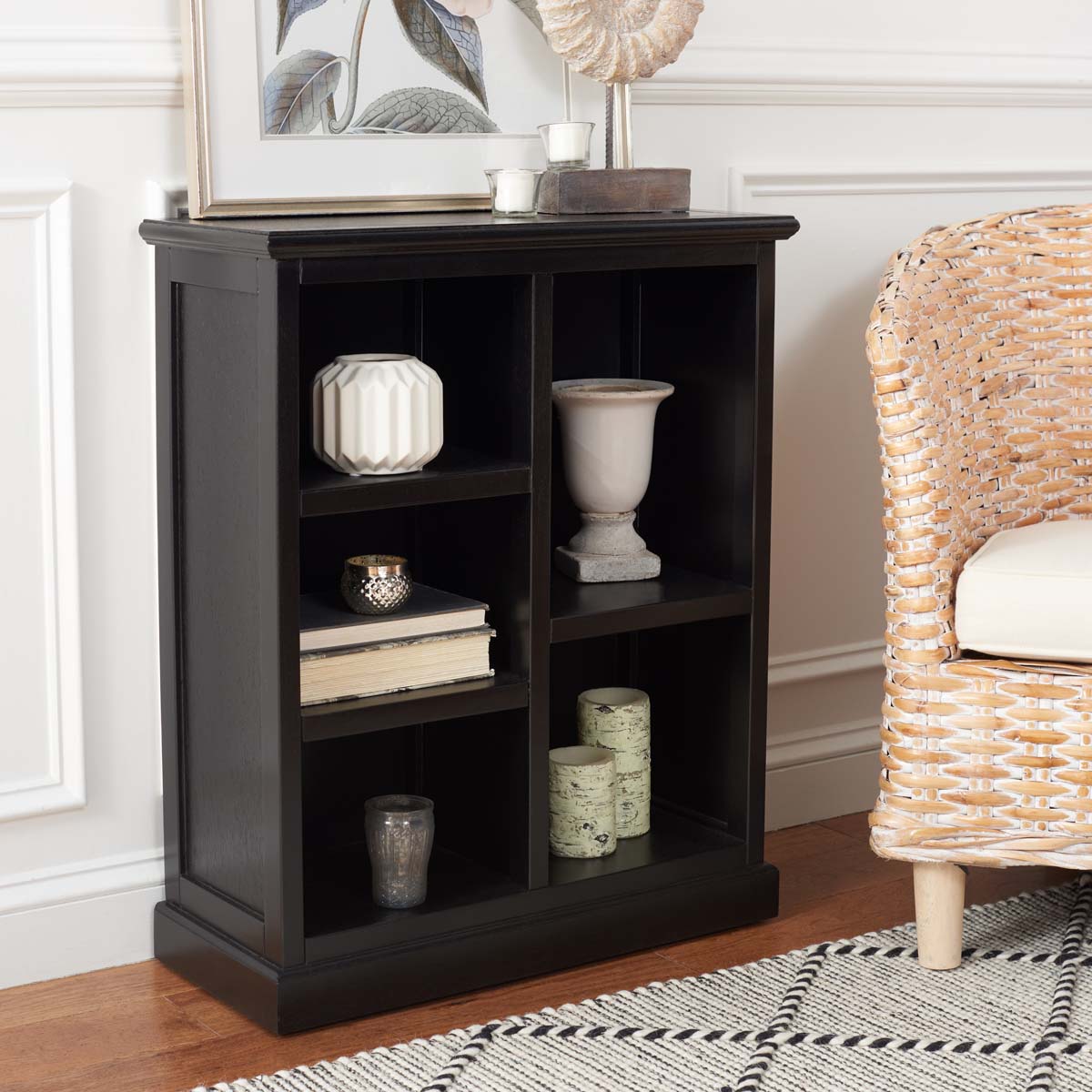 Maralah Bookcase | Safavieh - Black