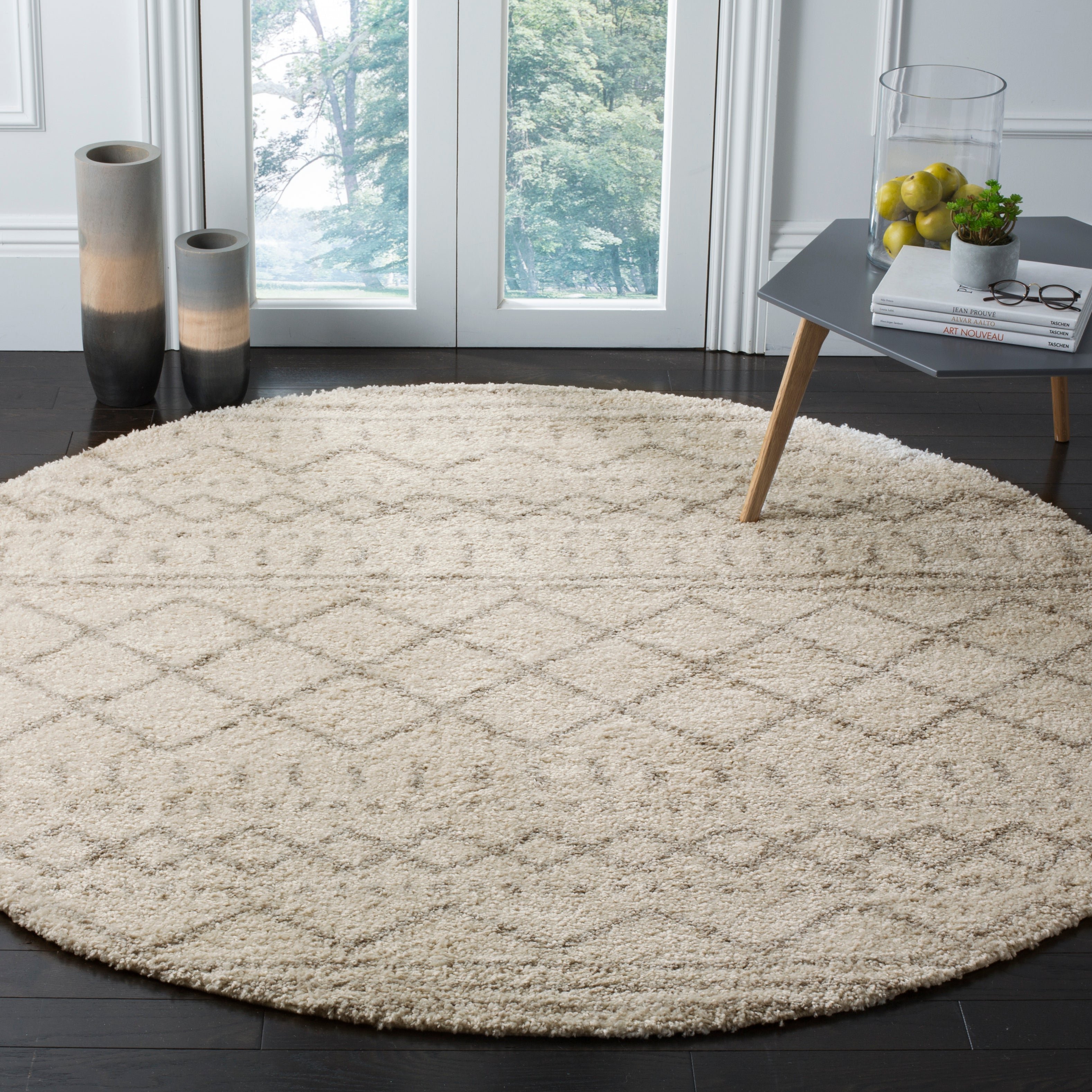 Safavieh Arizona Shag 741 Rug, Brown, ASG741 - Ivory / Beige