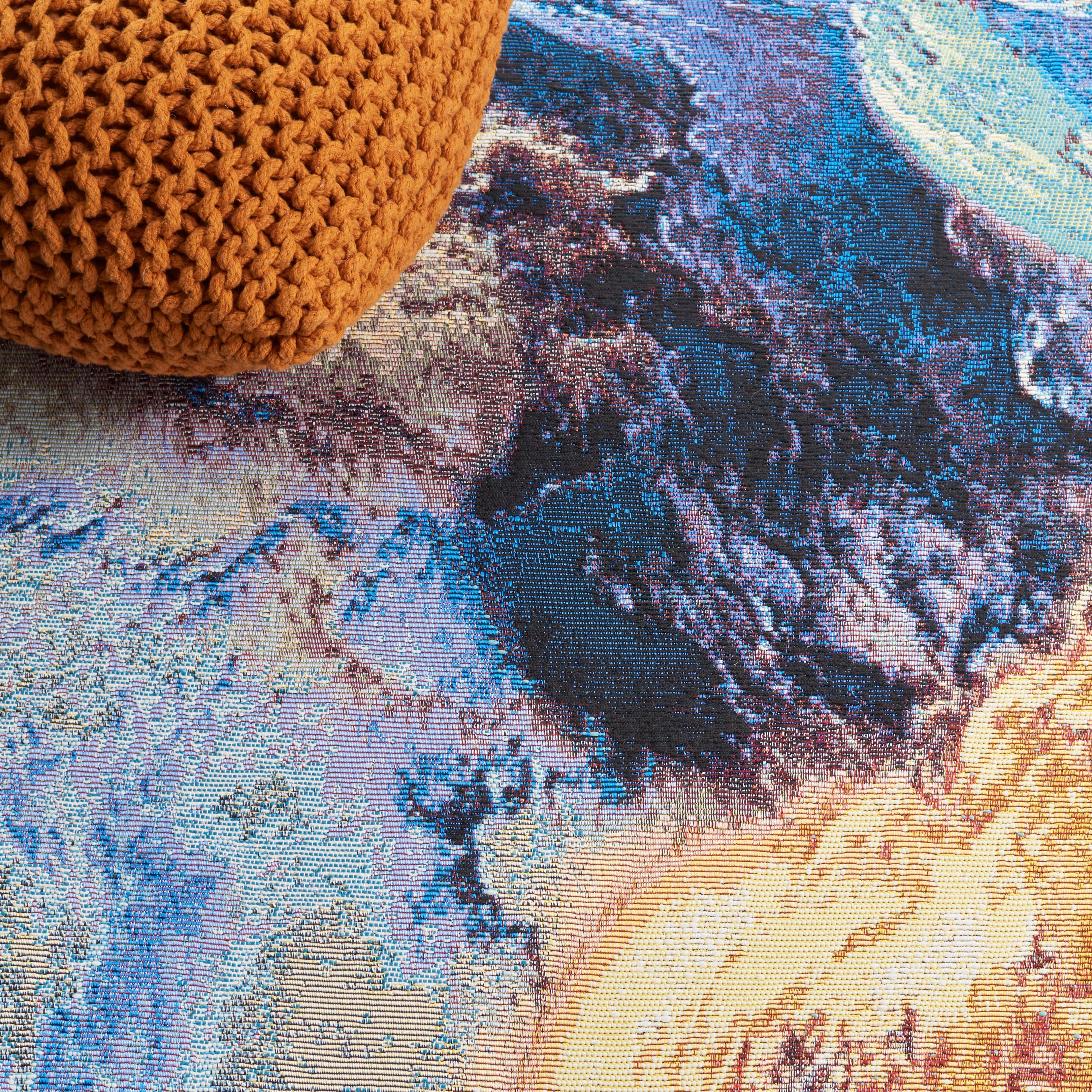 BLUE / RUST GOLD